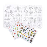 Moulin Roty Le Botaniste Coloring Book and Set of 148 Stickers