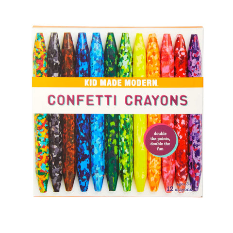 Kid Made Modern Confetti Crayons Set of 12