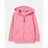 Joules Mayday Zip Through Hoodie Pink