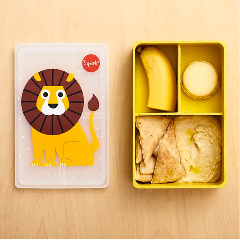 3 Sprouts Lion Silicone Bento Box