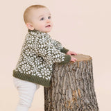 Blueberry Hill Cardigan Olive Snowflake