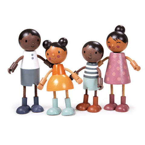 Tender Leaf Toys Hummingbird Wooden Doll Family
