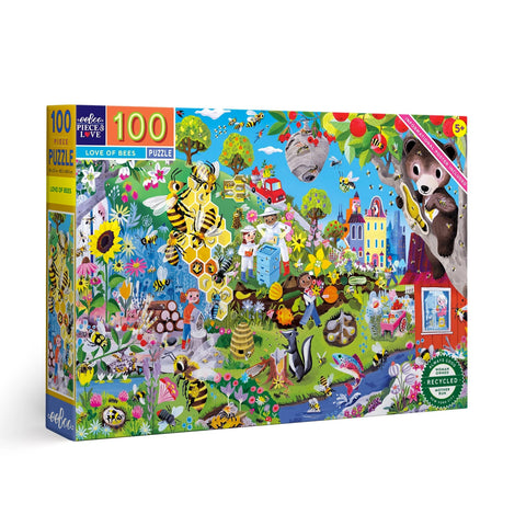 Eeboo Love of Bees Puzzle 100 Pieces