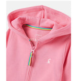 Joules Mayday Zip Through Hoodie Pink