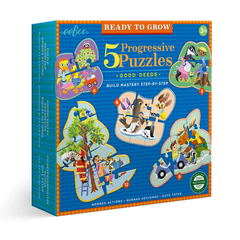 Eeboo 5 Progressive Puzzles Good Deeds