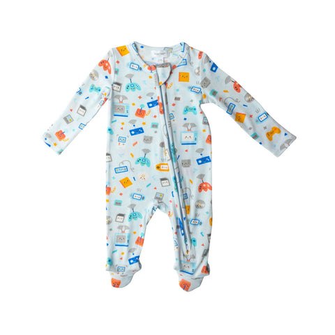 Angel Dear Retro Gaming Zipper Footie