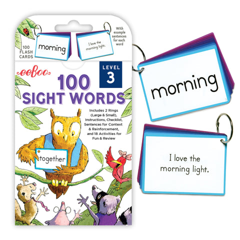 Eeboo Flash Cards Sight Words Level 3